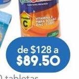 Oferta de Justcetrux Vitamina C + Vitamina A, Fibra Soluble, Zinc y Cobre Sabor Manzana Verde 60 Tableta por $89.5 en Farmacia San Pablo