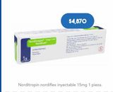 Oferta de Norditropin Nordilet inyección 1 Pieza Caja por $4870 en Farmacia San Pablo