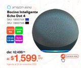 Oferta de Amazon Echo Alexa 4ta Generación / Azul por $1599 en RadioShack