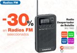 Oferta de Radio Despertador de Bolsillo RadioShack / Negro en RadioShack