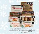 Oferta de Variedad de Turrones y chocolates el Almendro  por $99 en La Comer