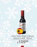 Oferta de Vino tinto Rioja  por $109 en La Comer