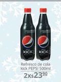 Oferta de Refresco de cola Kick Pepsi 500ml por $23.9 en La Comer