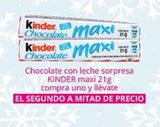 Oferta de Chocolate con leche sorpresa Kinder 21g en La Comer