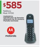 Oferta de Teléfono inalámbrico Motorola por $585 en Chedraui