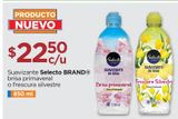 Oferta de Suavizante Selecto Brand 850ml por $22.5 en Chedraui