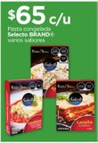 Oferta de Pasta Selecto Brand por $65 en Chedraui