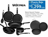 Oferta de Batería de cocina Vasconia 12 pzas por $1299 en Walmart