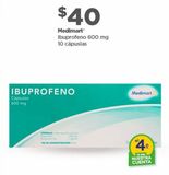 Oferta de Medimart Ibuprofeno 600mg por $40 en Bodega Aurrera