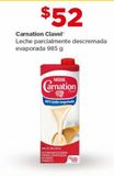 Oferta de Carnation Clavel leche parcialmente descremada evaporada 985g por $52 en Bodega Aurrera