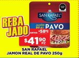 Oferta de Jamón Real de Pavo 250 g San Rafael  en HEB