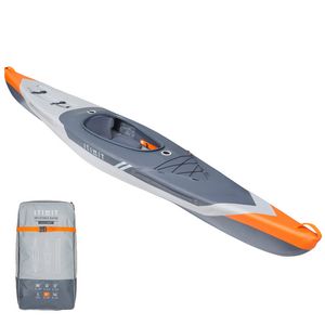 Oferta de Canoa de Kayak Strenfit X500 Drop Stitch Inflable Alta Presión 1 Plaza por $16500 en Decathlon
