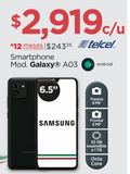 Oferta de Smartphone Mod. Galaxy A03 por $2919 en Chedraui