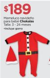 Oferta de Mameluco navideño para bebé Chokalas por $189 en Chedraui