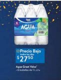 Oferta de Agua Great Value 1L por $27.5 en Walmart