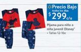 Oferta de Pijama para niño o niña juvenil Disney por $299 en Walmart