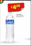 Oferta de Agua purificada Great Value libre de sodio 1L por $4.5 en Bodega Aurrera