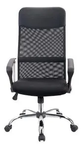 Oferta de Silla de oficina giratoria con respaldo alto de malla, silla de oficina, silla de escritorio, altura ajustable, color negro por $1399 en Sears