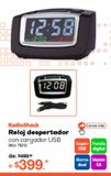 Oferta de Reloj Despertador RadioShack UC1622 / Negro por $399.2 en RadioShack