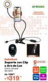 Oferta de Soporte con Clip y Aro de Luz para Celular RadioShack ZD668 / Negro por $319.2 en RadioShack