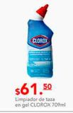Oferta de Limpiador de taza en gel Clorox 709ml por $61.5 en Fresko