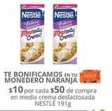 Oferta de Crema deslactosada Nestlé 191g en La Comer