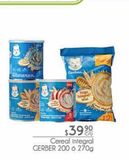 Oferta de Cereal Integral Gerber 200 o 270g por $39.9 en Fresko