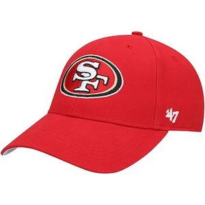 Oferta de Youth '47 Scarlet San Francisco 49ers Basic MVP Adjustable Hat por $420 en Tienda NFL