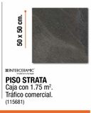 Oferta de PISO CERÁMICO STRATA GRAFITE 50 X 50 CM CAJA CON 1.75 M2 en The Home Depot