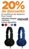 Oferta de Maxell En audífonos de diadema Mod. Solid2 •Micrófono integrado •Alámbrico en Chedraui