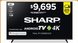 Oferta de Android TV Sharp 60" 4K por $9695 en Chedraui