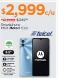 Oferta de Smartphone Mod. Moto E22i por $2999 en Chedraui