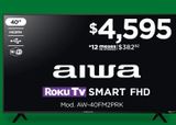 Oferta de Smartv AIWA Roku FHD 40" por $4595 en Chedraui