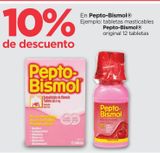 Oferta de Tabletas masticables  Pepto-Bismol  original 12 tabletas en Chedraui
