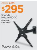 Oferta de Soporte Mod. MP10-70 •1 brazo •26’’ - 60’’ por $295 en Chedraui