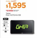Oferta de Tablet Ghia Mod. NOTGHIA-199 10,1" por $1595 en Chedraui