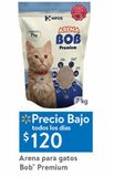 Oferta de Arena para gatos Bob Premium 7kg por $120 en Walmart