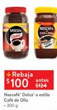 Oferta de Nescafé Dolca o estilo café de olla 300g por $100 en Walmart