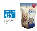 Oferta de Arena para gatos Bob 7kg por $120 en Walmart Express