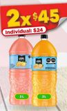 Oferta de Bebida Del Valle Frut 2L X 2 por $45 en Bodega Aurrera