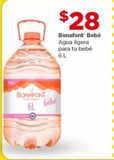 Oferta de Agua ligera para tu bebé Bonafont Bebé 6L por $28 en Bodega Aurrera