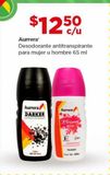 Oferta de Desodorante antitranspirante Aurrera para mujer u hombre 65ml por $12.5 en Bodega Aurrera