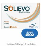 Oferta de SOLIEVO TAB 500MG CAJ C/10 por $502 en Farmacia San Pablo