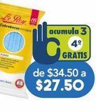 Oferta de LE ROY CUBREBOCA PLISADO AZUL C/5PZS por $27.5 en Farmacia San Pablo