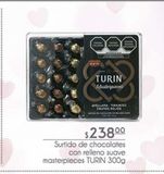 Oferta de Surtido de chocolates con relleno suave chocolate Turin 300g por $238 en Fresko