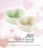 Oferta de Molde en forma de corazón Martha Stewart por $74 en Fresko