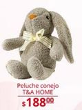 Oferta de Peluche conejo T&A HOME por $188 en La Comer