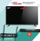 Oferta de Barra de sonido JBL + Smart TV 4K Roku 50" + soporte inclinado  por $10999 en Office Depot