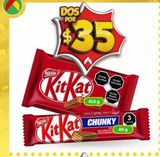 Oferta de Chocolate KitKat por $35 en Bodega Aurrera