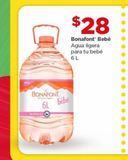 Oferta de Agua Ligera para tu bebé Bonafont por $28 en Bodega Aurrera